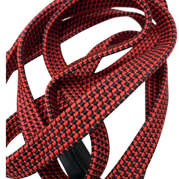 Pair of Red Woven 80" Long Strap Double Hook End Strapping Cords VG Condition - Picture 3 of 3